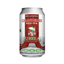 Load image into Gallery viewer, Can of Surreal Brewing Non-Alcoholic Chandelier Red IPA. 33 calories, zero sugar.
