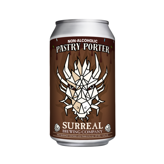Can of Surreal Non-Alcoholic Pastry Porter.